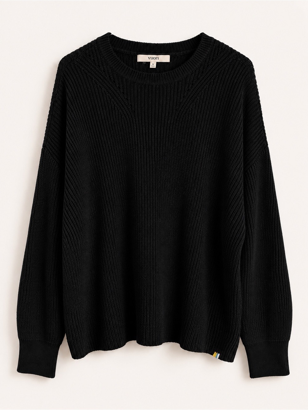 Vuori Alps Crew Neck Merino Wool Sweater Black NWT Medium - Picture 3 of 12